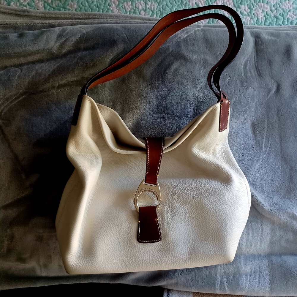 Dooney and Bourke Elegant Cream and Brown Women's Bag